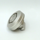 Öleinfüllschraube 6-Kant, Bajonett, Alu, silber elox.,